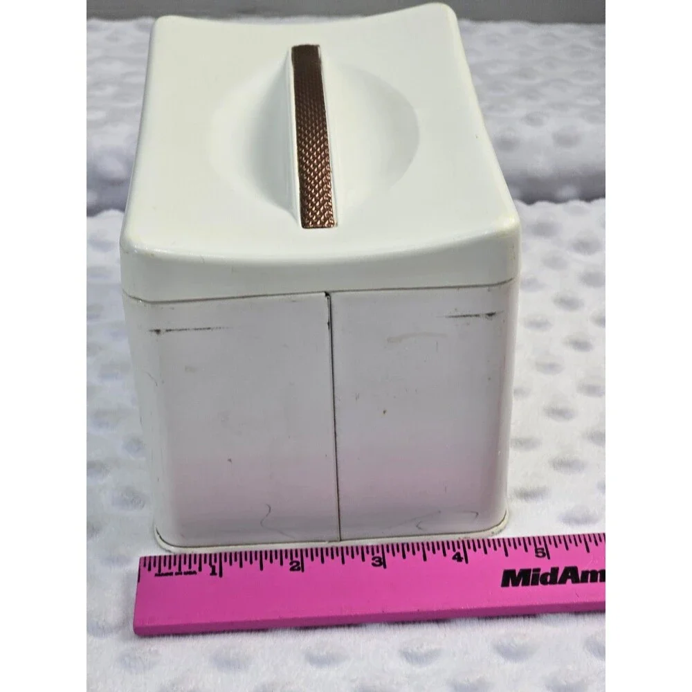 Vintage Ransburg Tin MCM Canister With Handle Hand Painted Tulip Replacement Box